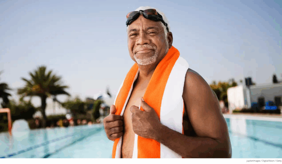 Senior-man-at-pool